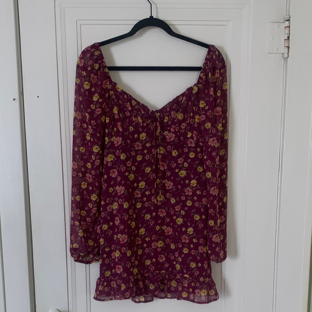 Forever 21 Purple Floral Dress